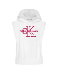 Толстовка свободного кроя, белый Calvin klein