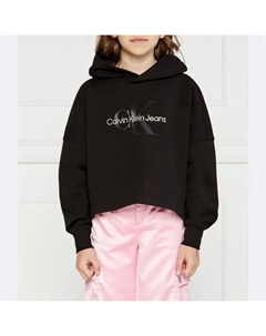 Толстовка свободного кроя, черный Calvin klein