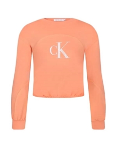 Толстовка свободного кроя, оранжевый Calvin klein