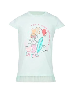 Футболка стандартного кроя, зеленый Guess