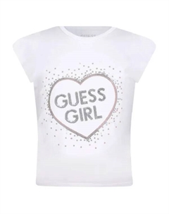 Футболка стандартного кроя, белый Guess