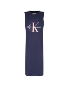 Платье с монограммой, синий Calvin klein