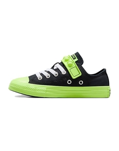Детские парусиновые туфли GS, Black/Green Converse