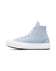 Детские парусиновые туфли All Star Lift GS, Light blue/white Converse