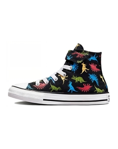 Chuck Taylor All Star Детские парусиновые туфли GS, Black/Green Converse