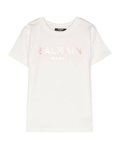 Kids футболка с логотипом, белый Balmain