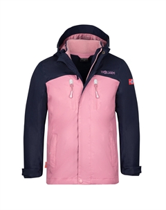 Двойная куртка Girl's Bryggen 3in1, цвет Navy/Mauve Trollkids