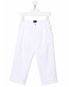 Брюки с вышитым логотипом, белый Fay