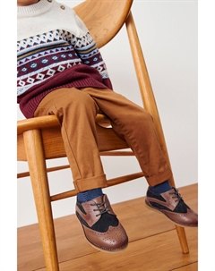 Кожаные туфли-броги, синий Next