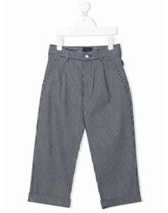 Прямые брюки чинос в полоску, синий Fay