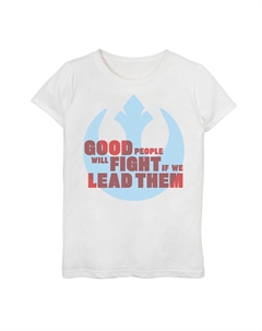 Футболка с рисунком «Звездные войны: Скайуокер. Восход» для девочек 7–16 лет. Хорошие люди сражаются с повстанцами. Star wars