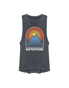 Футболка Dual Mountain Peaks для юниоров с рисунком Sun Pieces Muscle Unbranded