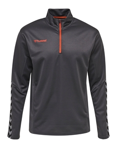 Толстовка Mit Kurzem Reißverschluss Hmlauthentic Kids Half Zip, цвет ASPHALT Hummel