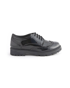 Ботинки SCHOOL CHUNKY BROGUES WIDE FIT G, цвет black patent Next