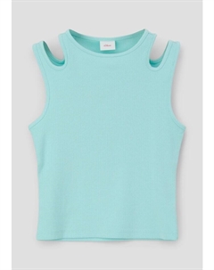 Футболка sOliver keine Ärmellänge, бирюзовый S.oliver