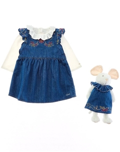 Платье и плюшевая игрушка, синий Chloe