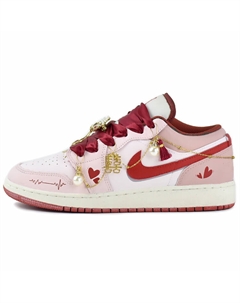 Кроссовки Air 1 Kids' Basketball Shoes Grade School, розовый Jordan