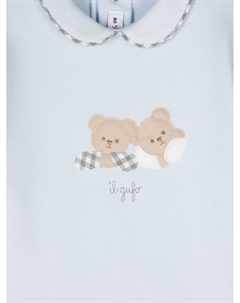 Пижама с заплатками в виде плюшевого мишки, синий Il gufo