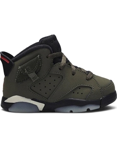 Кроссовки Travis Scott x 6 Retro TD Olive, зеленый Air jordan