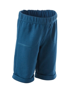 Детские шорты для спортзала 500 - бензиновый синий Domyos