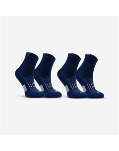 Детские носки для бега 500 MID, 2 пары - темно-синие Kiprun