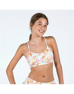 Верх купальника из двух частей для девочек Lila Pantai - Белый Nabaiji