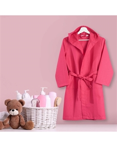 Мягкий детский вафельный халат Evideoa — розовый — 8–10 лет Evidea