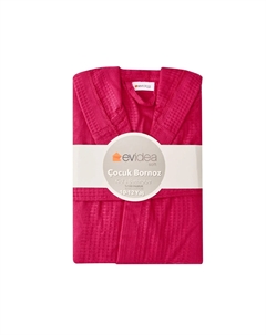 Мягкий детский вафельный халат — розовый — 6–8 лет Evidea