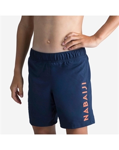 Шорты для плавания для мальчиков 100 базовые - темно-синие Nabaiji