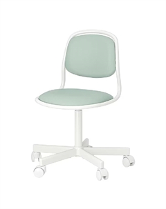 Детский стул Orfjall, белый/зеленый Ikea