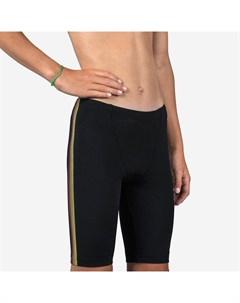 Джемпер для плавания для мальчиков Fitib Черный/Неоново-желтый Nabaiji