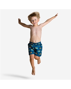 Шорты для плавания для малышей/детей, темно-синие с тигровым принтом Nabaiji