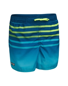Детские шорты для плавания 100 - бирюзовый в полоску Olaian