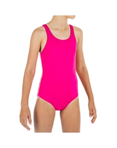 Сплошной купальник для девочек VEGA 100 - розовый Nabaiji