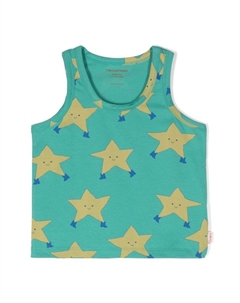 Топ без рукавов Dancing Stars, зеленый Tinycottons