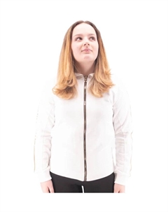 Тренировочная рубашка толстовка на молнии, белый Balmain