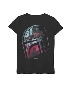 Футболка со шлемом и отражением для девочек 7–16 лет «Звездные войны, мандалорский шлем» Star wars
