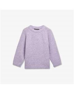 Джемпер из смесовой шерсти с круглым вырезом фактурный, 3-10 лет, сиреневый Whistles