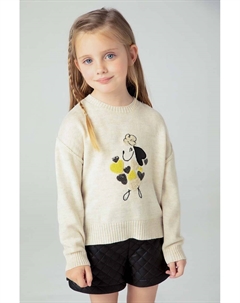 Детский свитер из смесовой шерсти, бежевый Mayoral