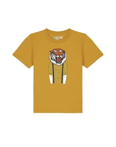 Футболка с принтом TIGER HEAD, цвет ochre Watapparel