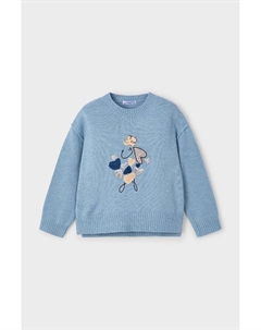 Детский свитер из смесовой шерсти, синий Mayoral