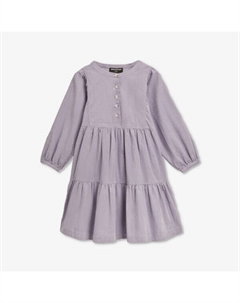Платье nora из хлопка и вельвета с ярусным подолом 3-9 лет, сиреневый Whistles