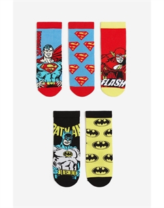 Комплект носков Kids Patterned Justice League, 5 предметов, мультиколор H&m