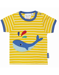 Футболка mit Wal Applikation, желтый Toby tiger