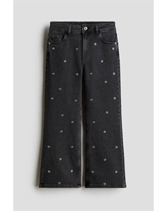 Джинсы мешковатого кроя с коротким кроем, черный H&m