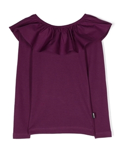 Топ с оборками и длинными рукавами, фиолетовый Molo