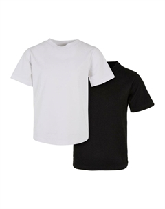 Футболка базовая 2-PACK, цвет white black Urban classics