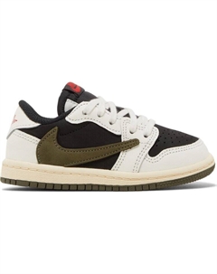 Кроссовки Travis Scott x 1 Low OG TD Olive, зеленый Air jordan