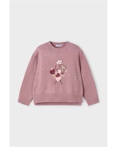 Детский свитер из смесовой шерсти, розовый Mayoral