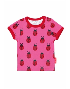 Футболка mit Marienkäfer Print, розовый Toby tiger